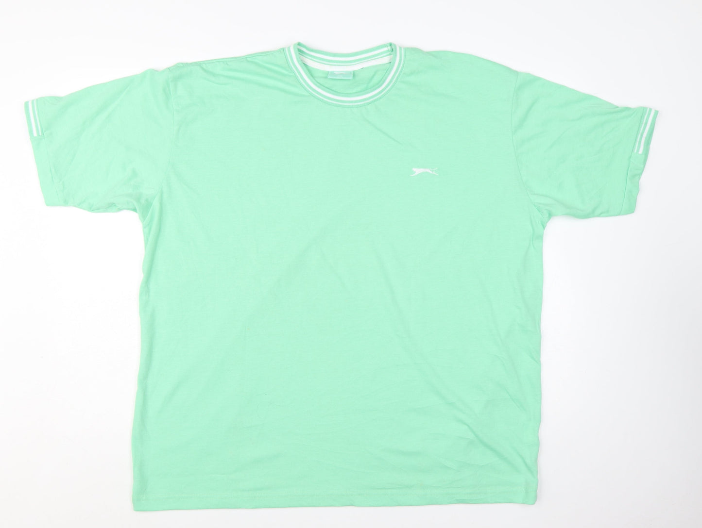 Slazenger Men's Green 2XL Crew Neck Short Sleeve T-Shirt