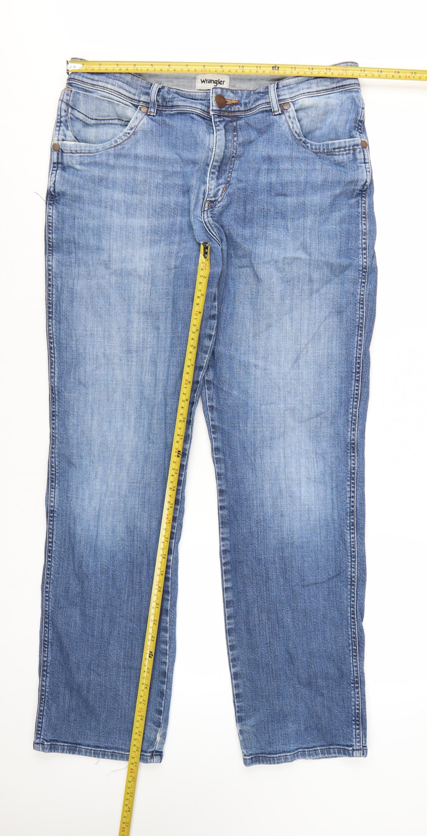 Wrangler Men's Blue Straight Leg Texas Jeans W36 L32