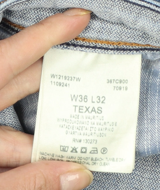 Wrangler Men's Blue Straight Leg Texas Jeans W36 L32