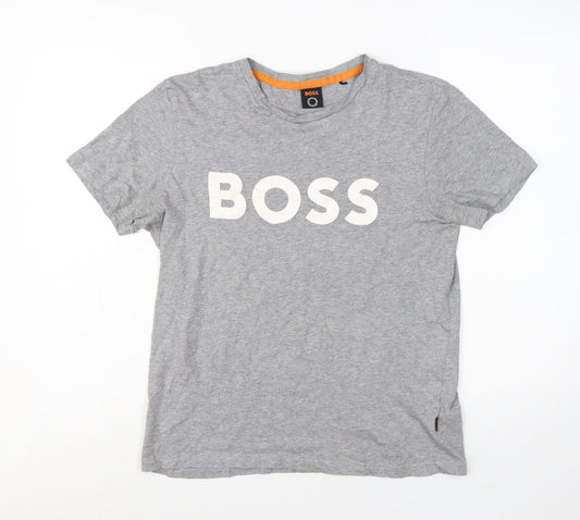Hugo Boss Men's Grey Short Sleeve Crew Neck T-Shirt Size S