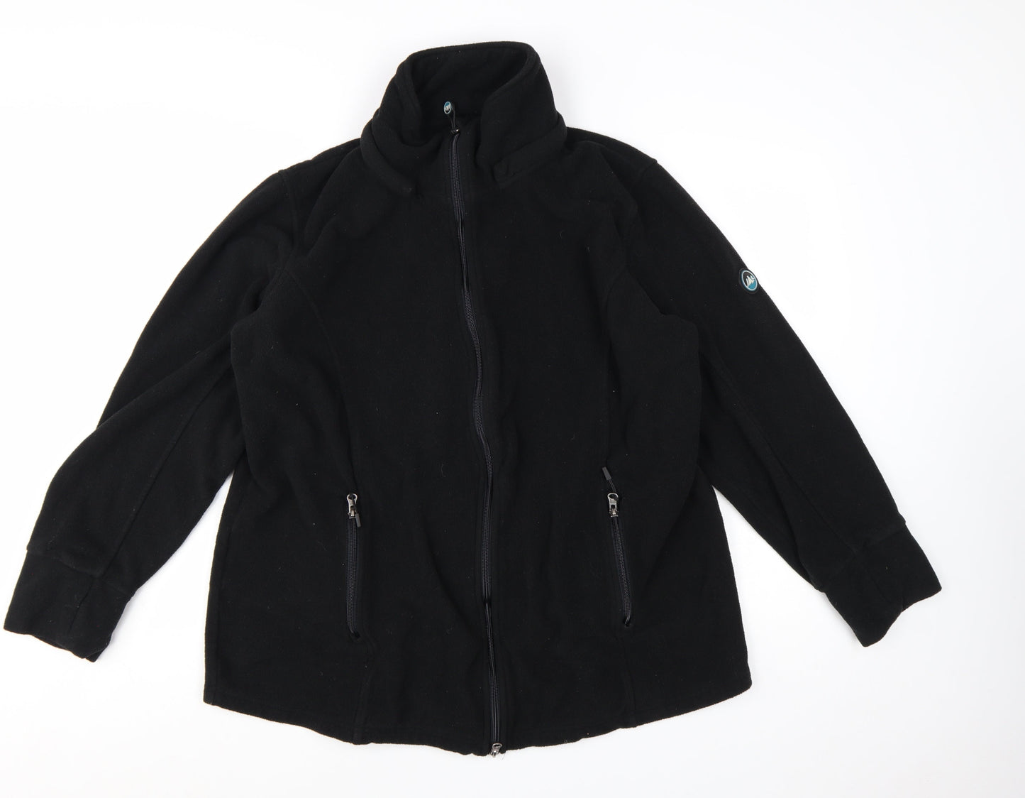 Polarino Women's Black Fleece Full Zip Jacket Size 22