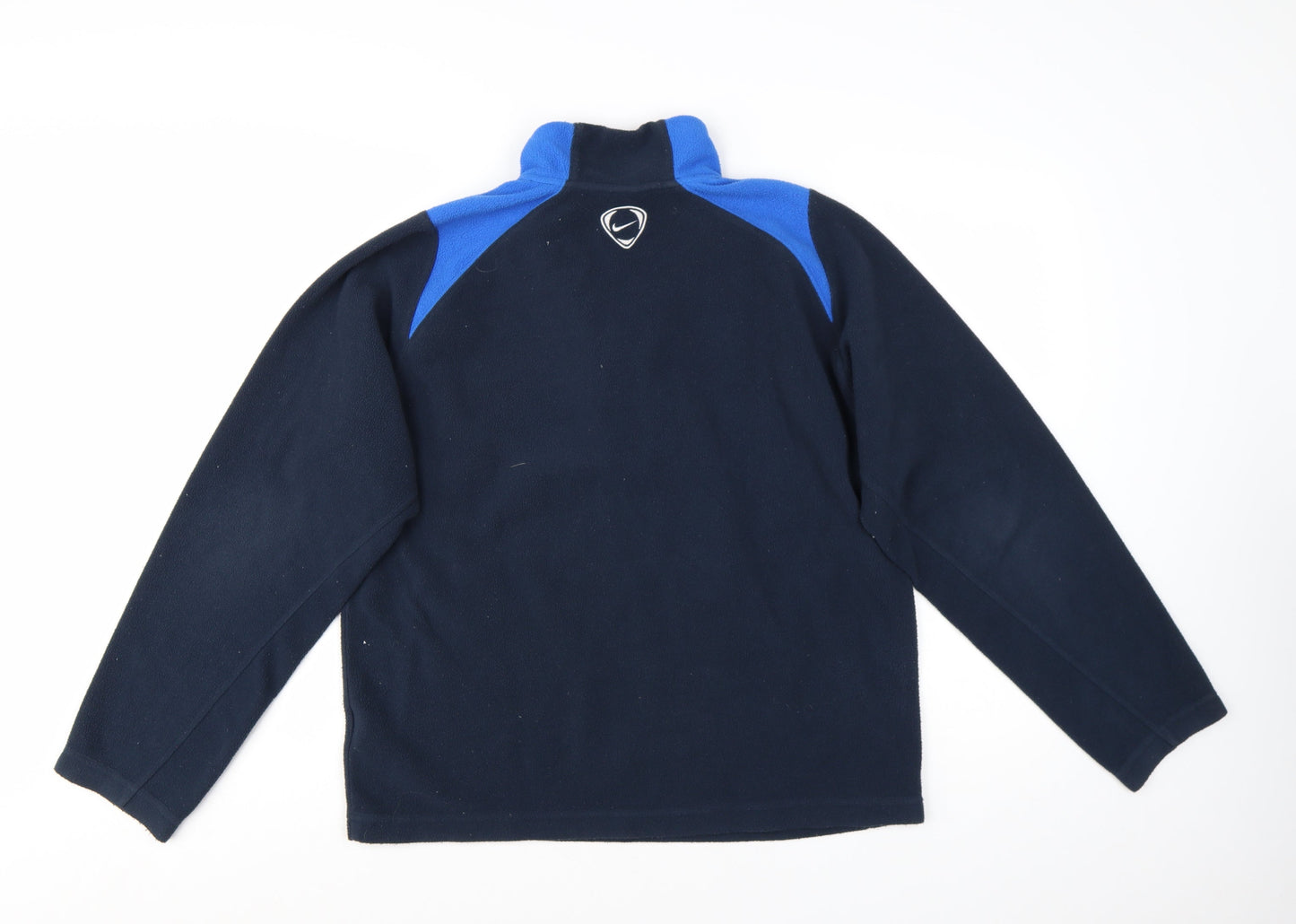 Nike Men’s Blue 1/4 Zip Fleece Pullover Sweatshirt Size M