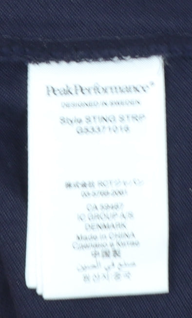 Peak Performance Men's Blue Cotton Polo Shirt Size M
