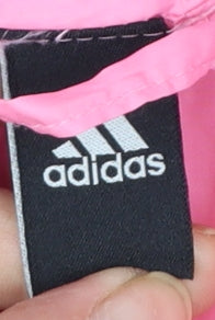 adidas Girls Pink Puffer Jacket 7 Years Hooded Lined Winter Coat