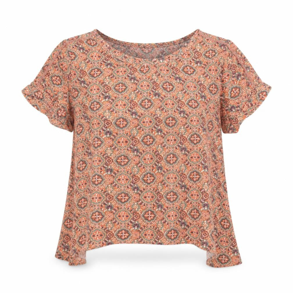 FatFace Women’s Orange Floral Tunic Blouse Size 10