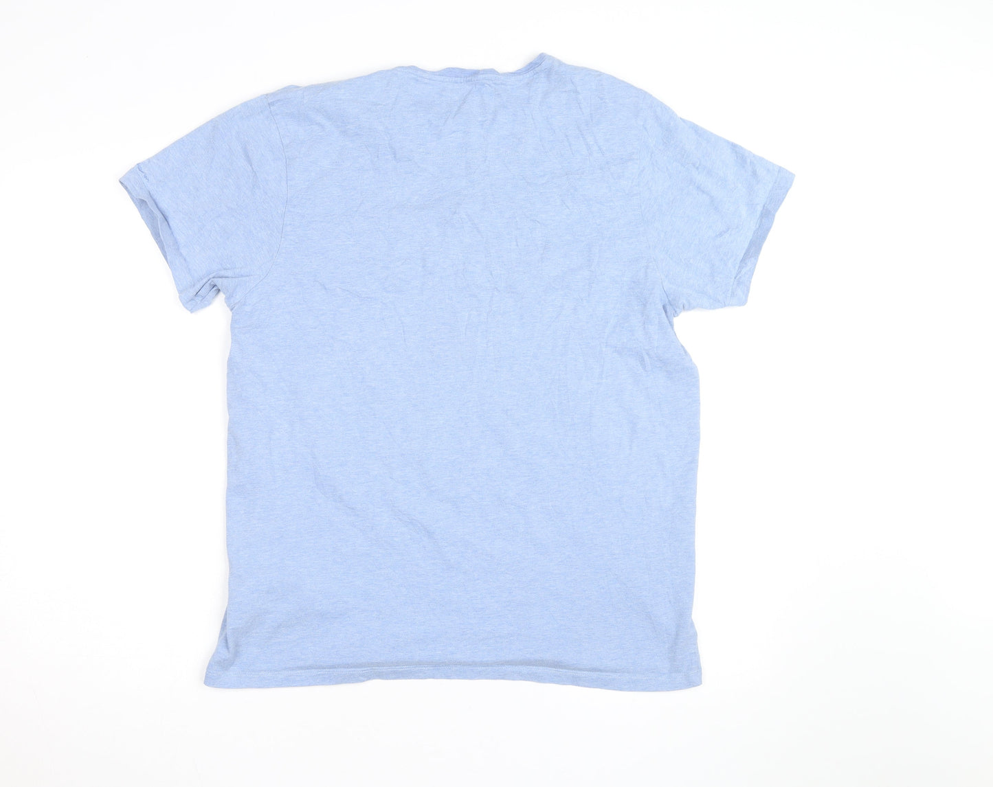 Ben Sherman Men's Blue Union Jack Graphic Crew Neck T-Shirt XL