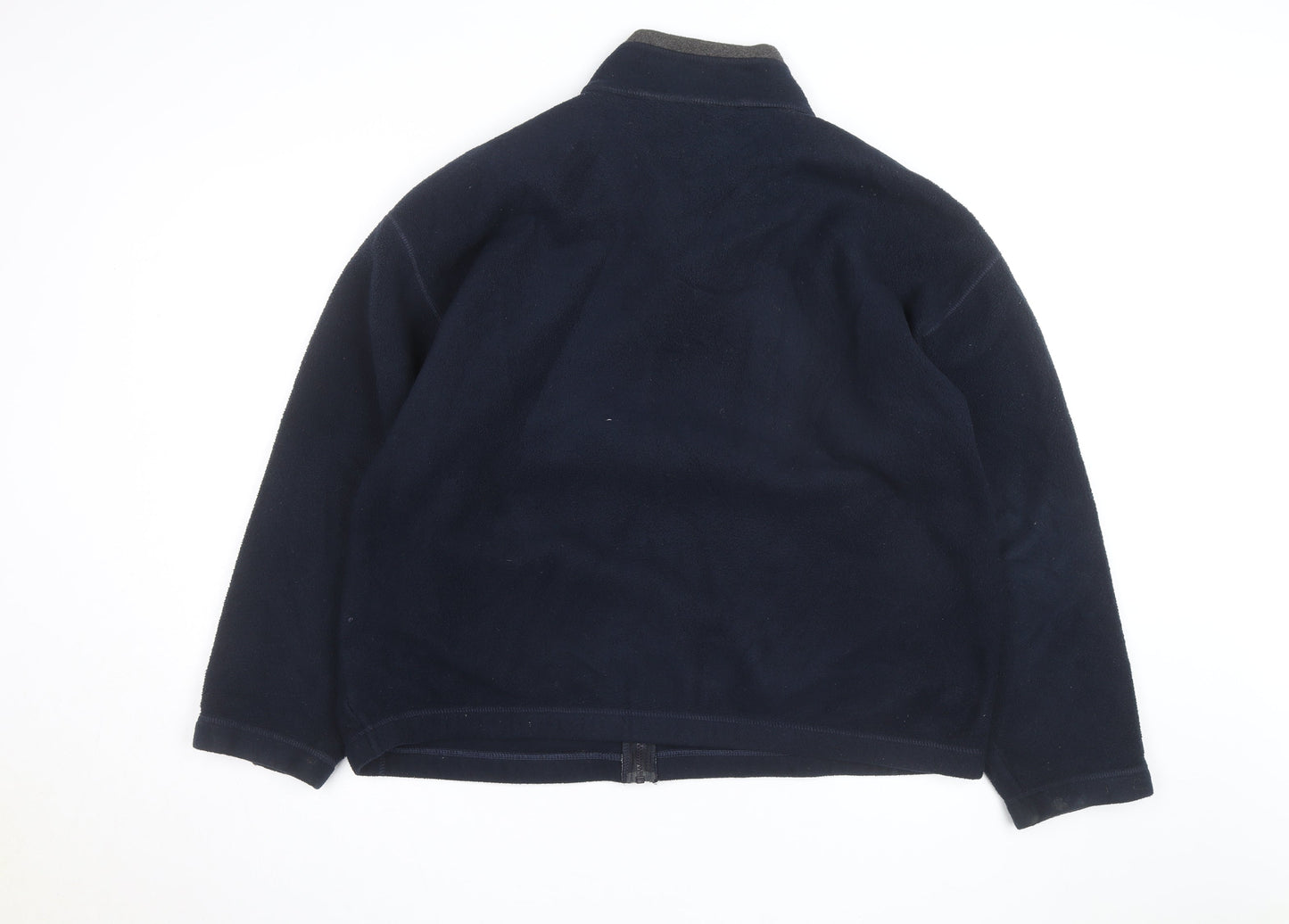 Marks and Spencer Men's Blue XL Fleece Full Zip Jacket