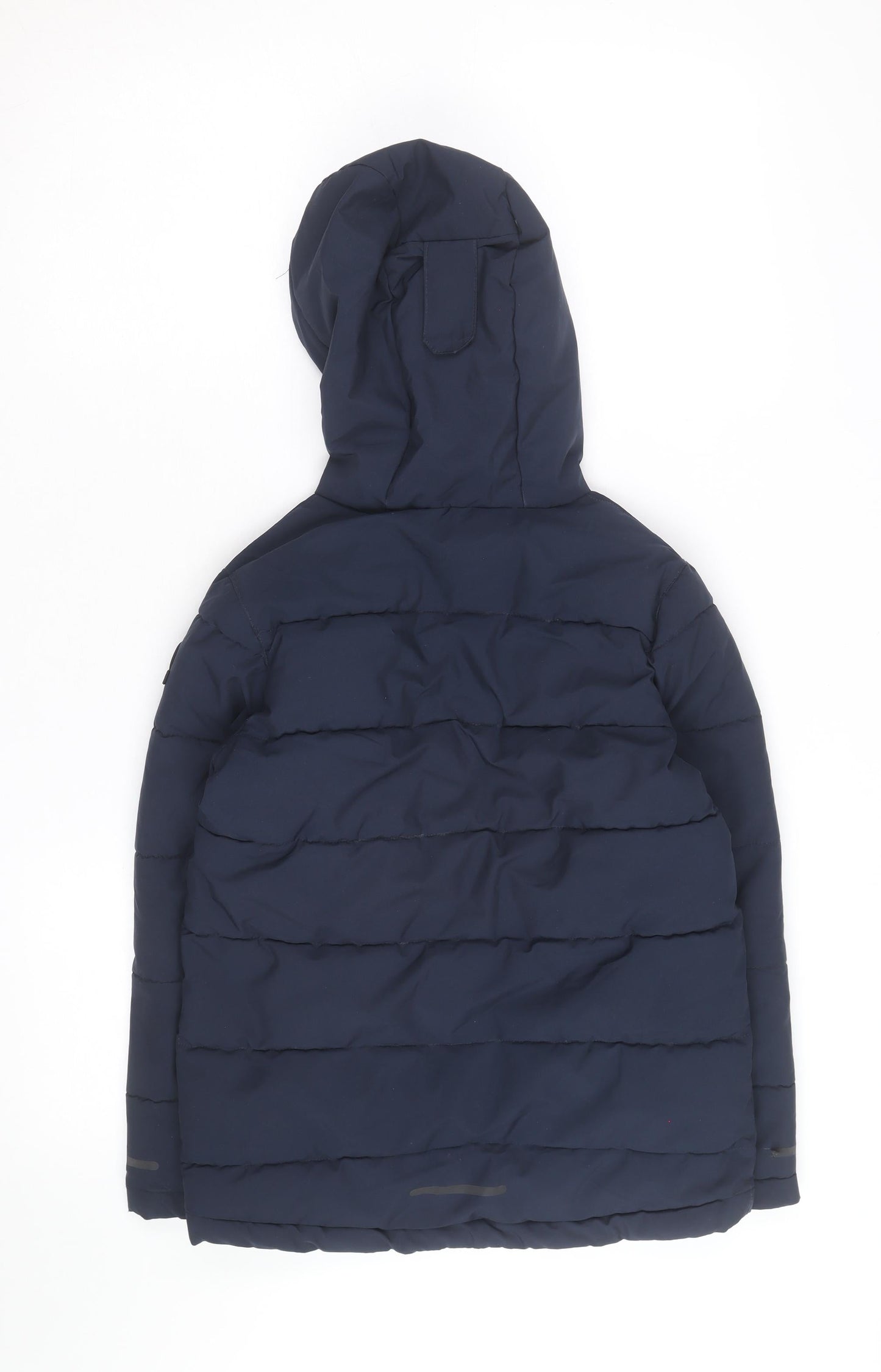 TOG24 Boys Blue Hooded Puffer Jacket 10-11 Years Winter Coat