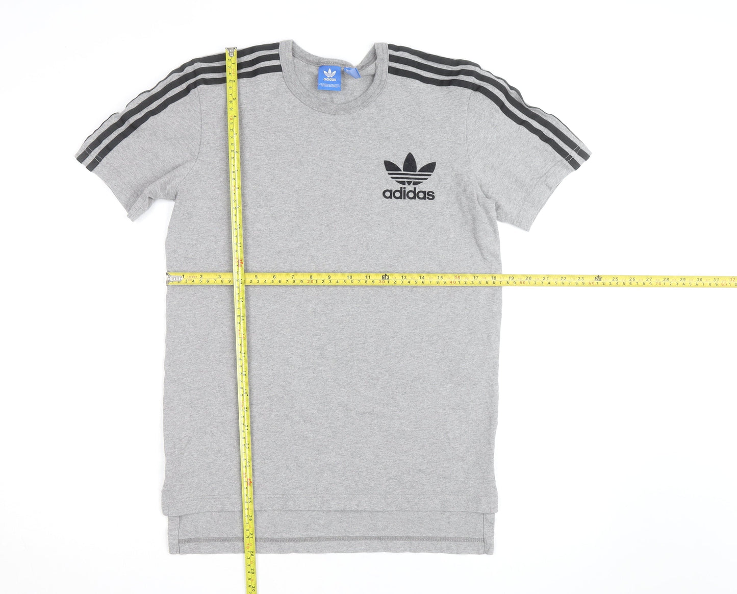 Adidas Men’s Grey Short Sleeve Crew Neck Sports T-Shirt Size S