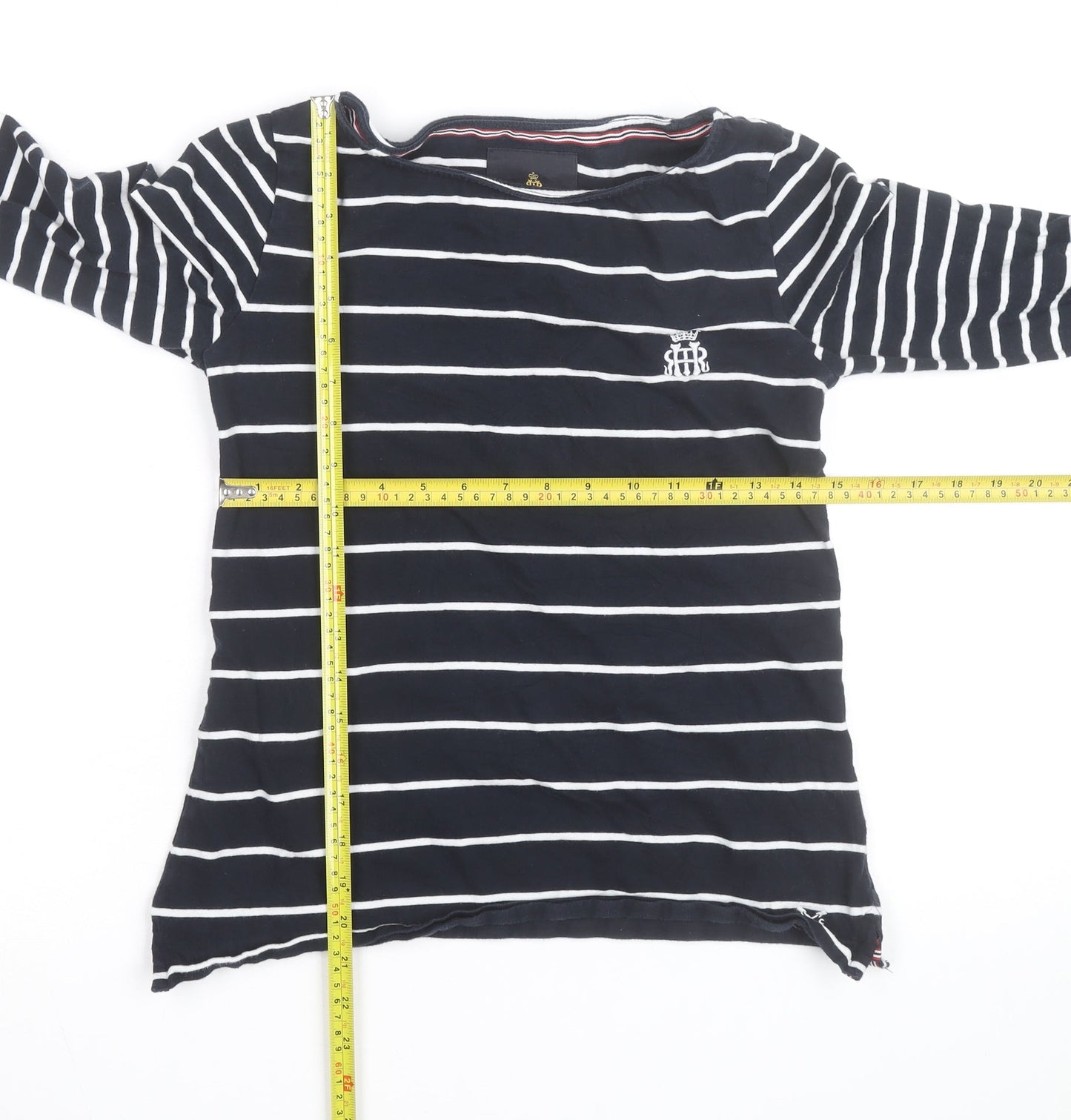 Crew Clothing Women’s Blue White Striped Long Sleeve T-Shirt Size 6