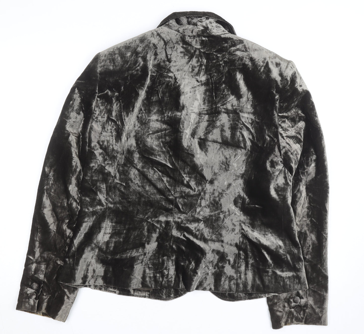 Conrad C Collection Women's Grey Velvet Blazer Size 12
