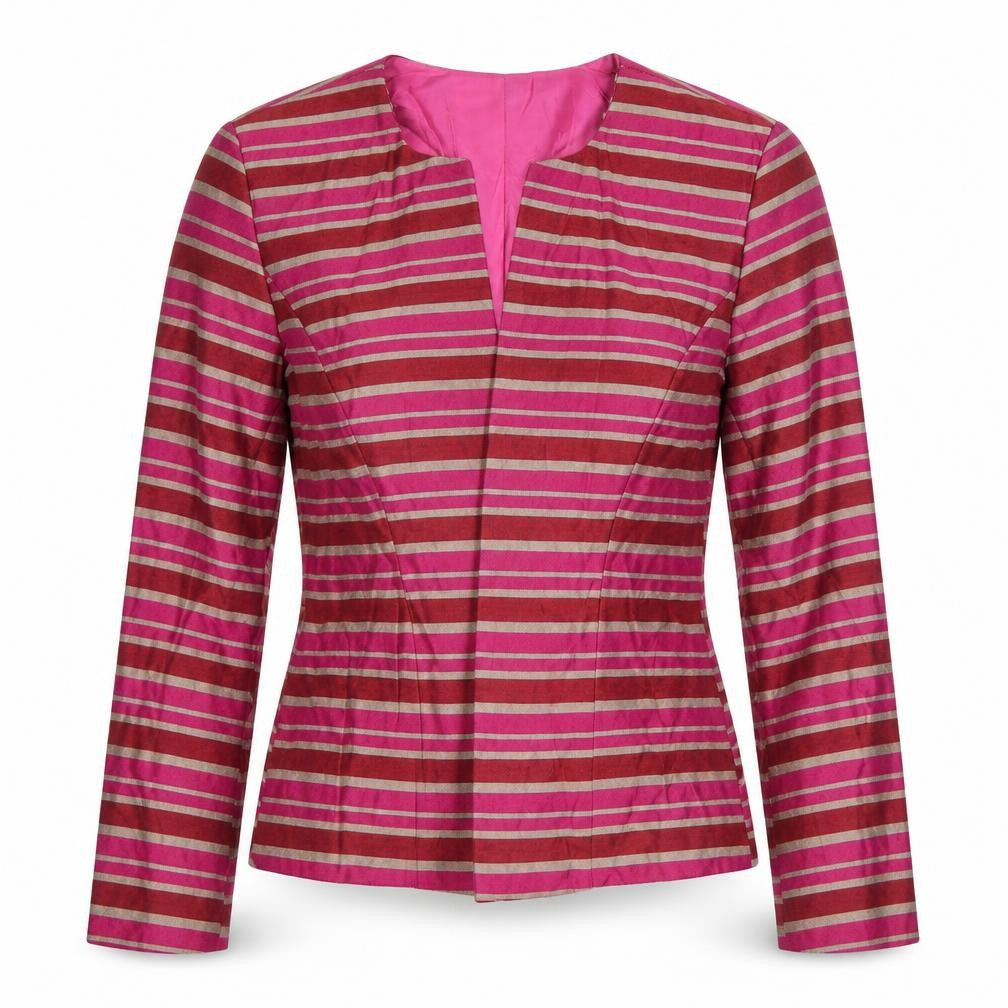 Russell Kemp Petite Women's Multicoloured Striped Tunic Blouse Size 8