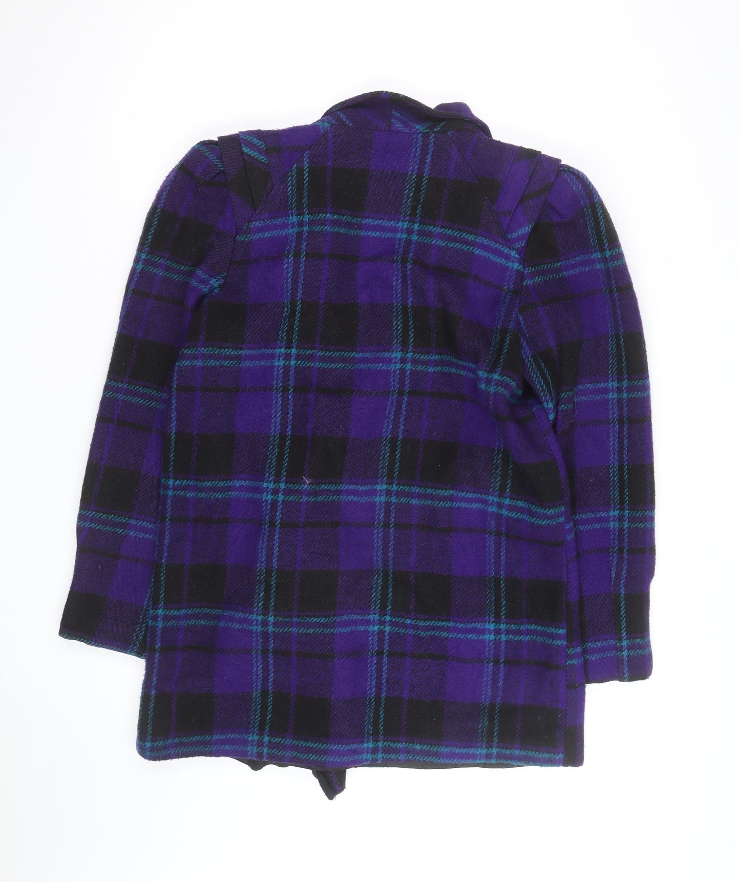 Karizma East Ltd Women's Purple Check Wool Blazer Size 8