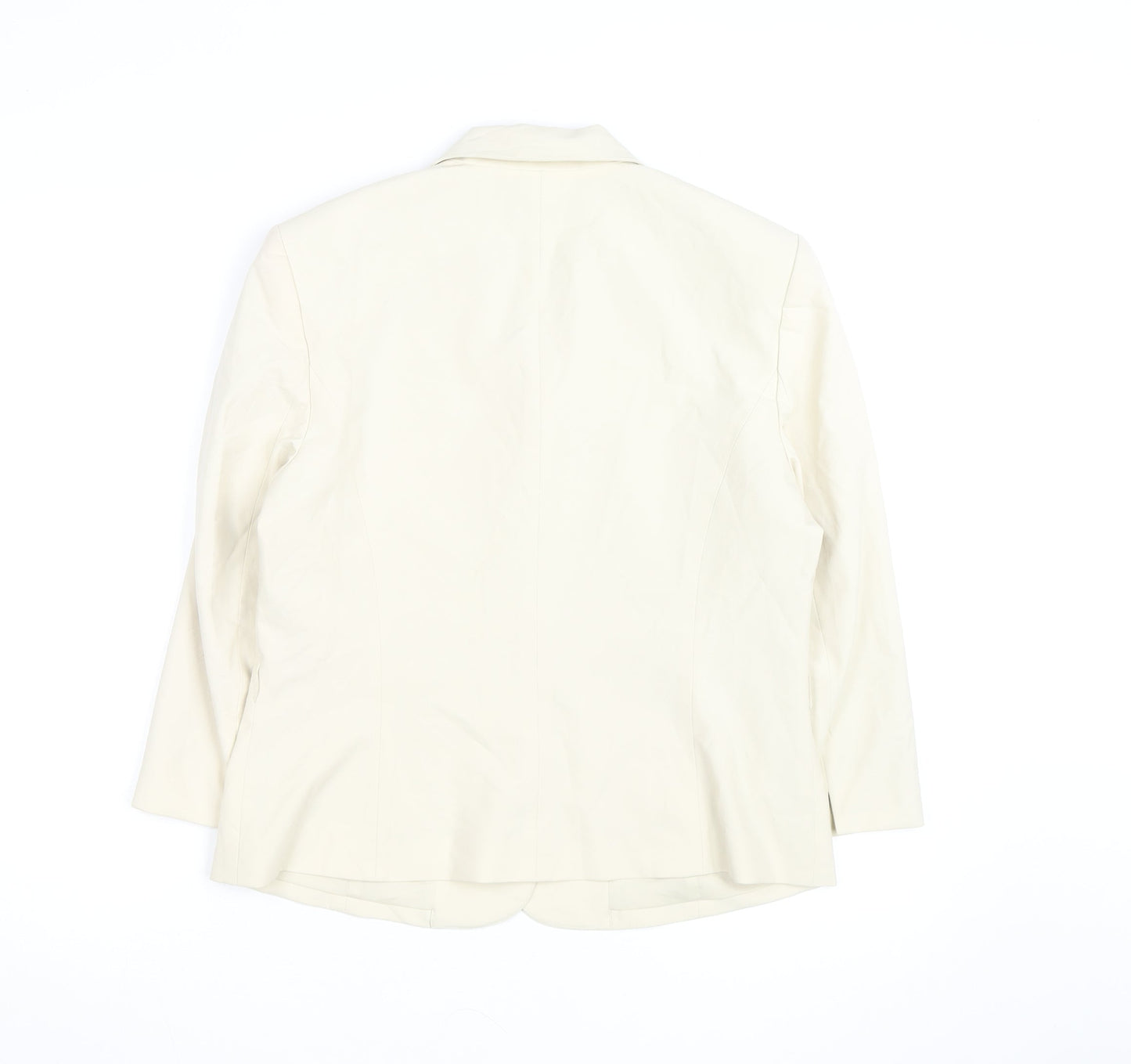 The Limited Women’s Ivory Stretch Blazer L Classic Mid-Length
