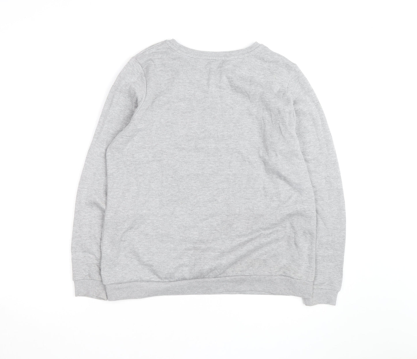 Papaya Unisex Grey Christmas Cat Graphic Sweatshirt Size 14