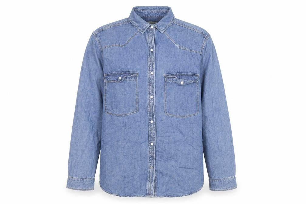 Pull&Bear Men's Blue Denim Basic Jacket Size M Cotton Casual