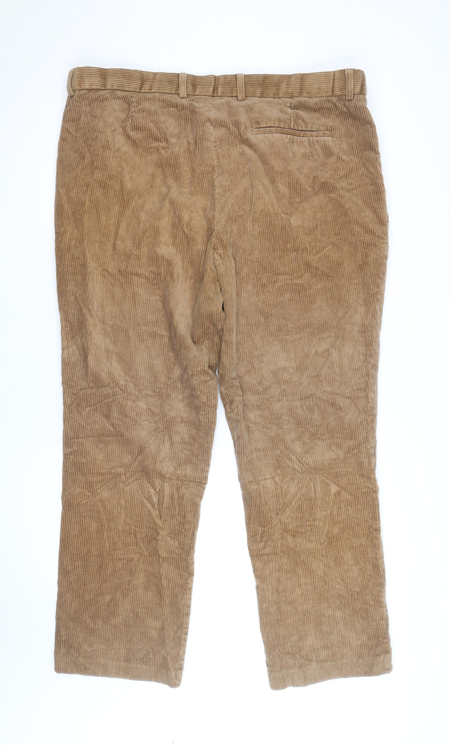 Collier Campbell Men's Brown Corduroy Straight Fit Jeans 32W 30L