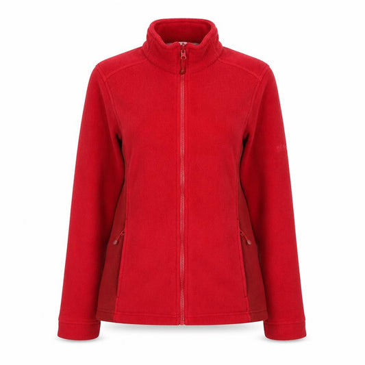 Regatta Women's Red Fleece Full Zip Outdoor Jacket Size 10