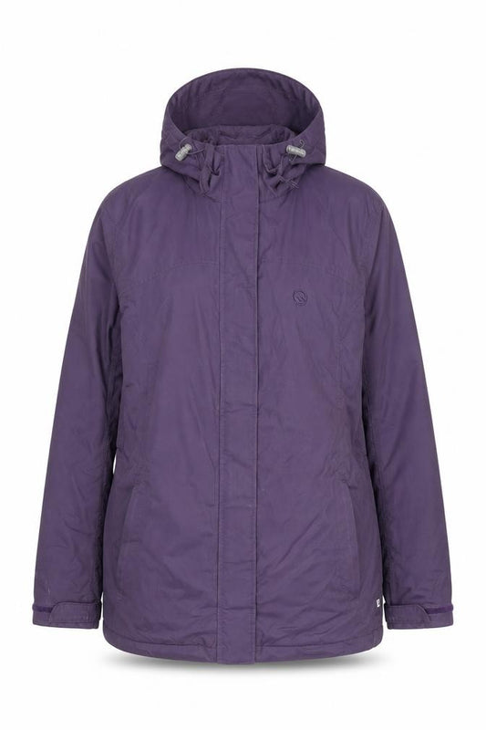 Hawkshead Active Women's Purple Waterproof Hooded Parka Jacket Size 14