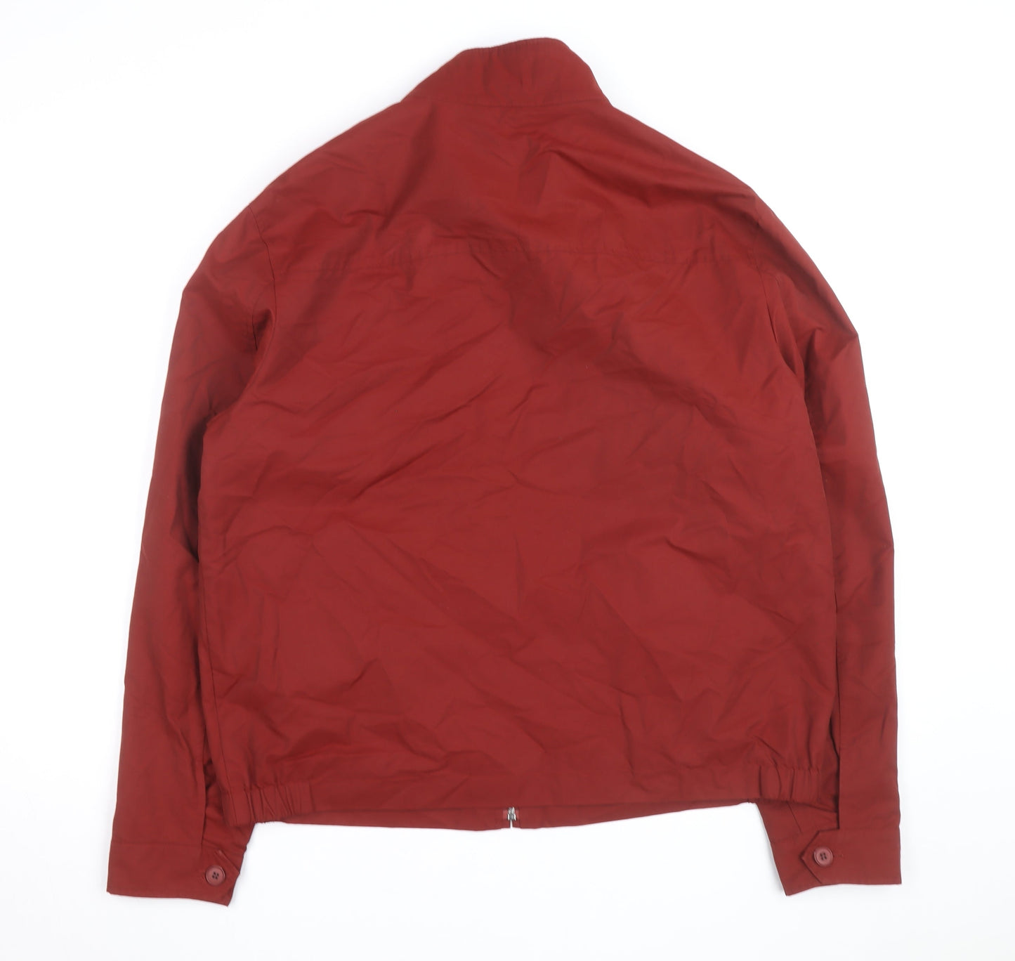 Marks and Spencer Men's Red Bomber Jacket Size L Polyester Casual