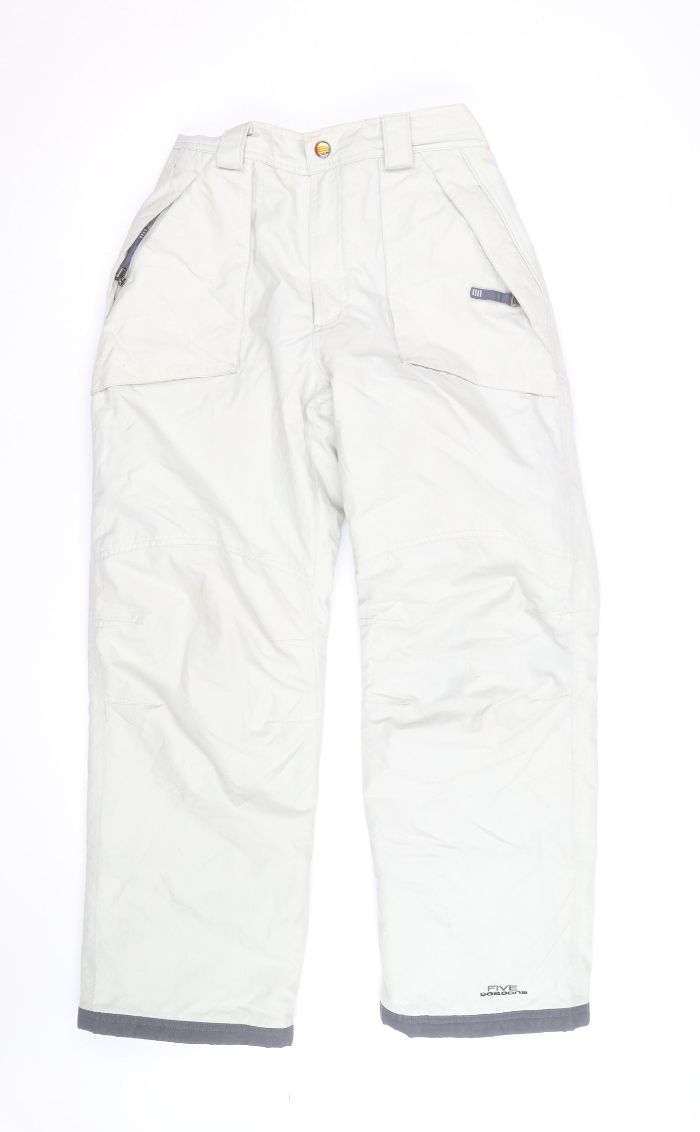Five Seasons Men's White Waterproof Insulated Snow Pants M Regular