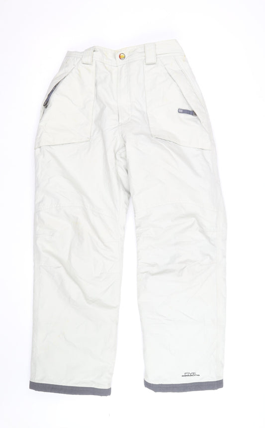 Five Seasons Men's White Waterproof Insulated Snow Pants M Regular