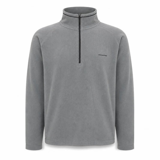 Craghoppers Men's Grey Fleece Half Zip Pullover Sweatshirt L