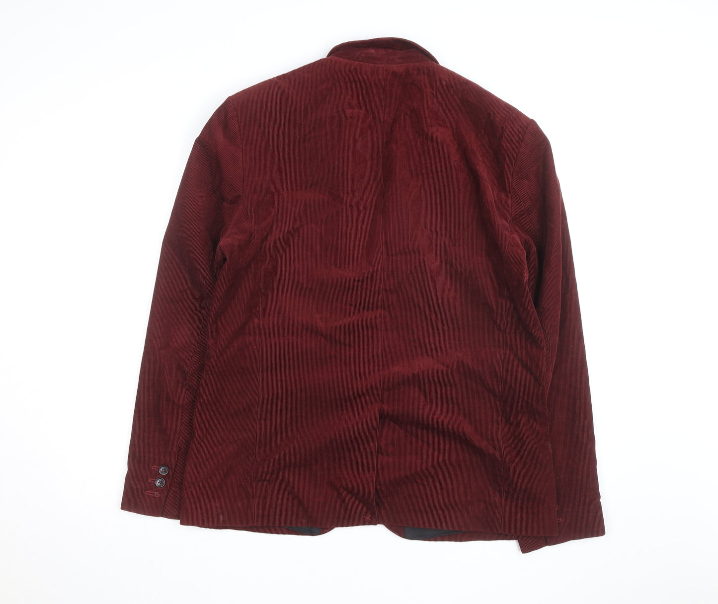 Aubin & Wills Men’s Red Corduroy Blazer Jacket Size 42 Regular