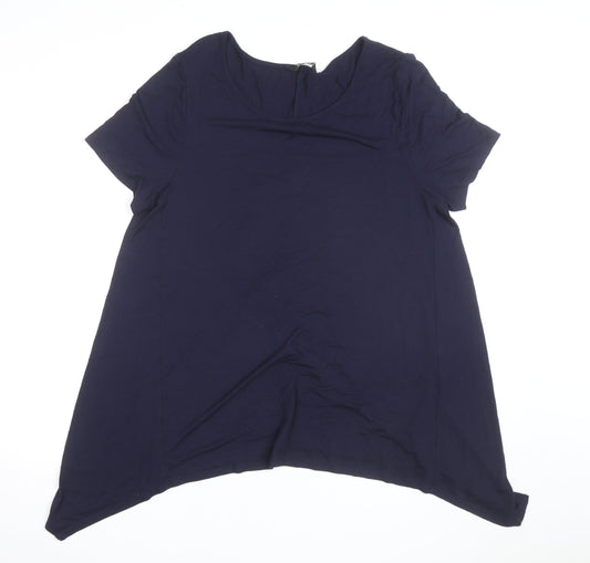 Evans Women’s Blue Jersey Short Sleeve T-Shirt UK 16