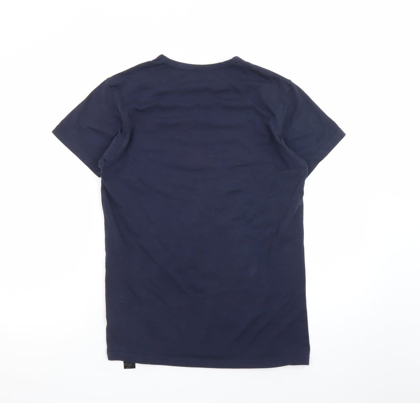 Emporio Armani Men's Blue Crew Neck Short Sleeve Designer T-Shirt M