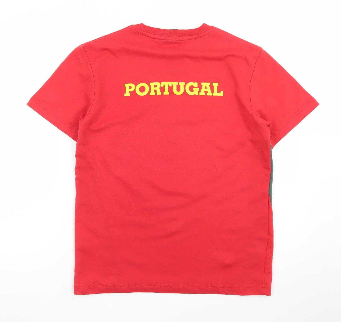 Le Coq Sportif Men's Red Portugal Graphic Crew Neck T-Shirt Size S
