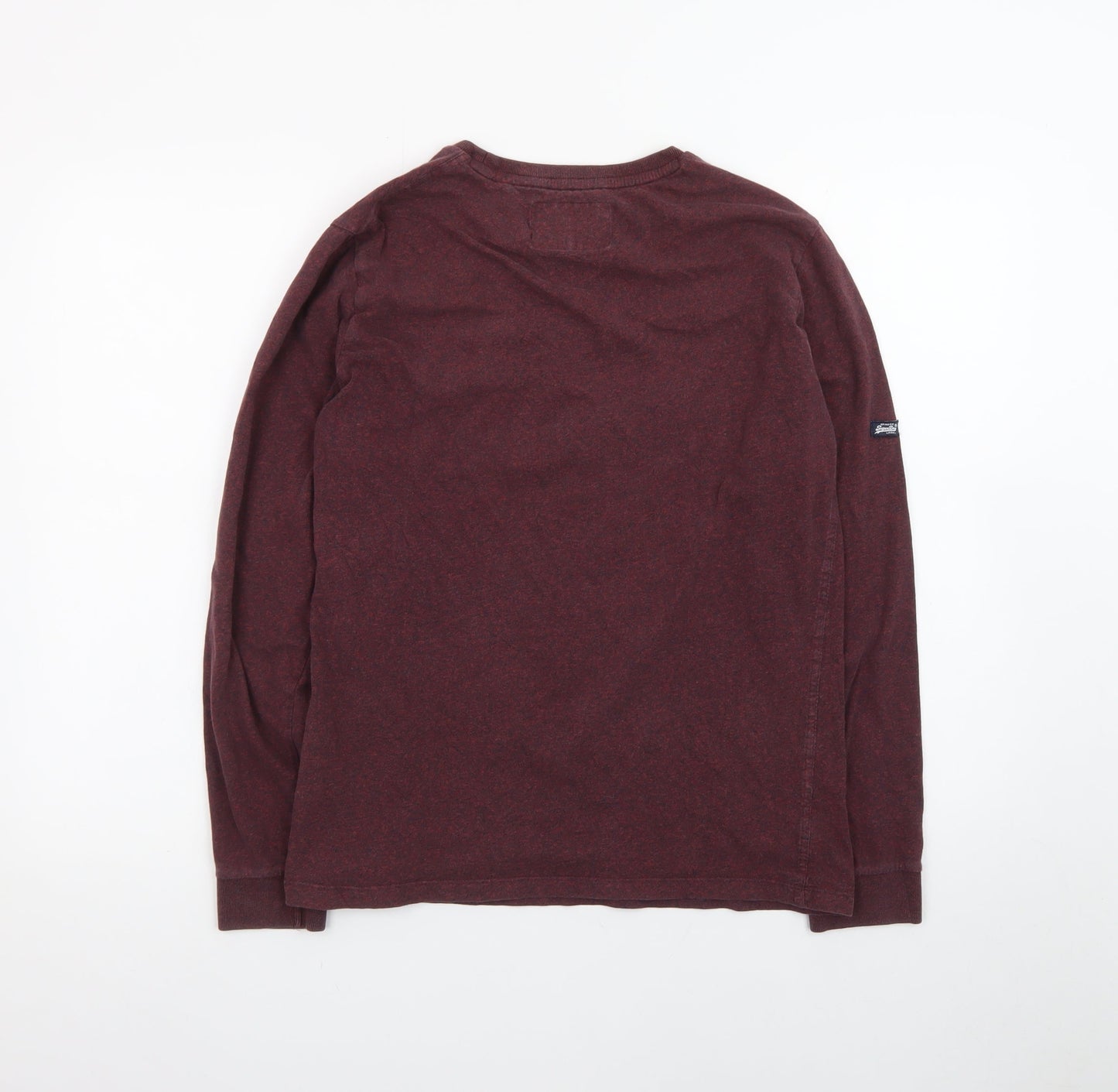 Superdry Men's Red Long Sleeve Vintage Crew Neck T-Shirt - Size M