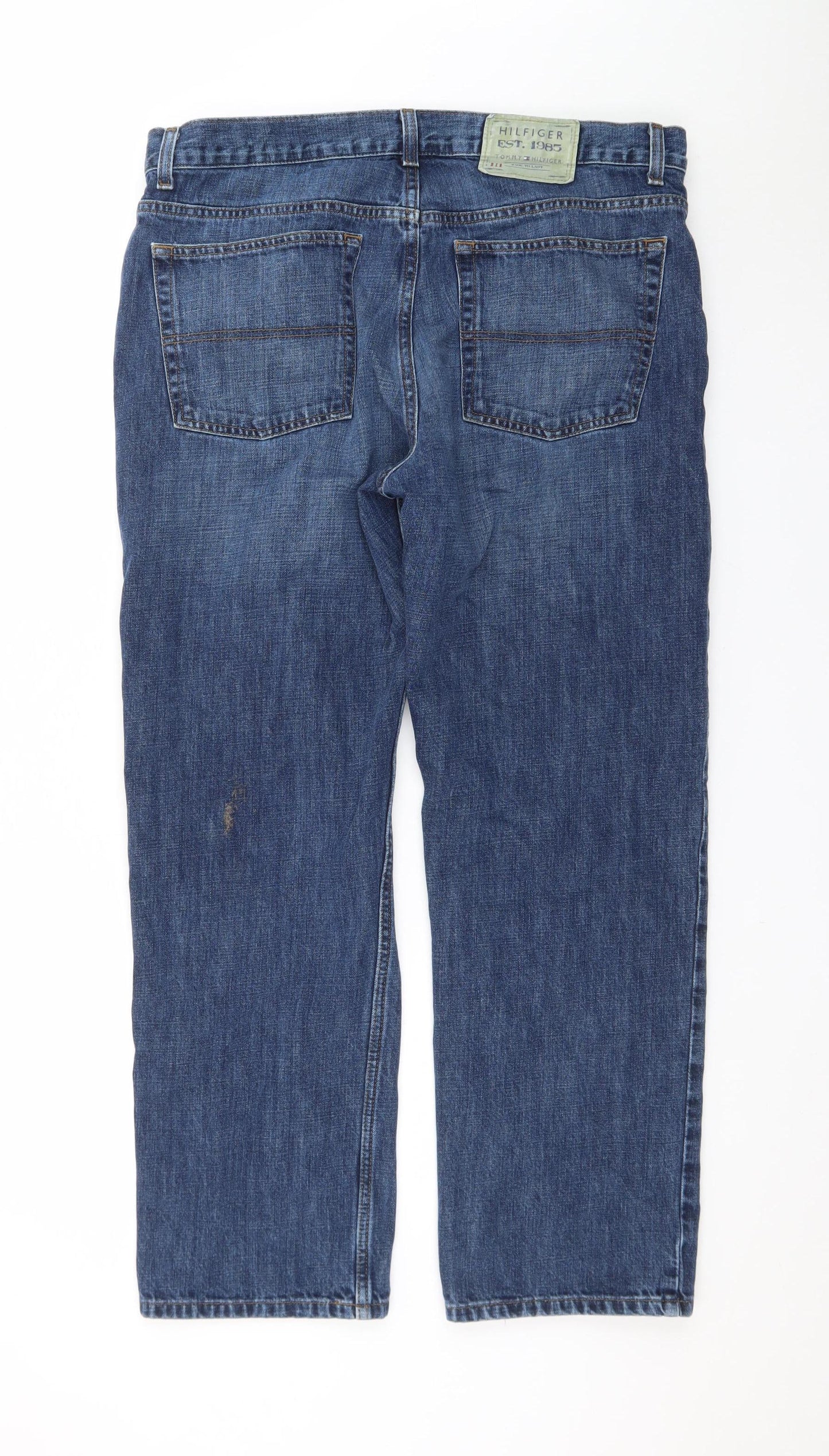 Tommy Hilfiger Men's Blue Straight Leg Denim Jeans 36x30
