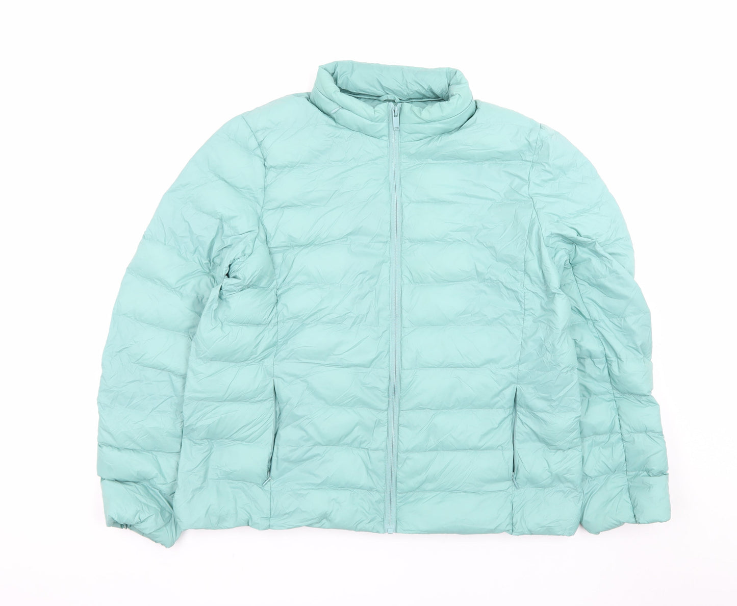 Marks and Spencer Women's Green Size 16 Puffer Jacket
