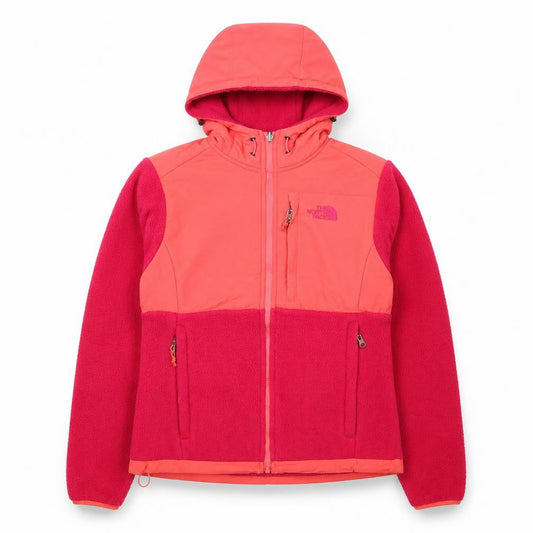 The North Face Women's Pink Hooded Fleece Jacket M