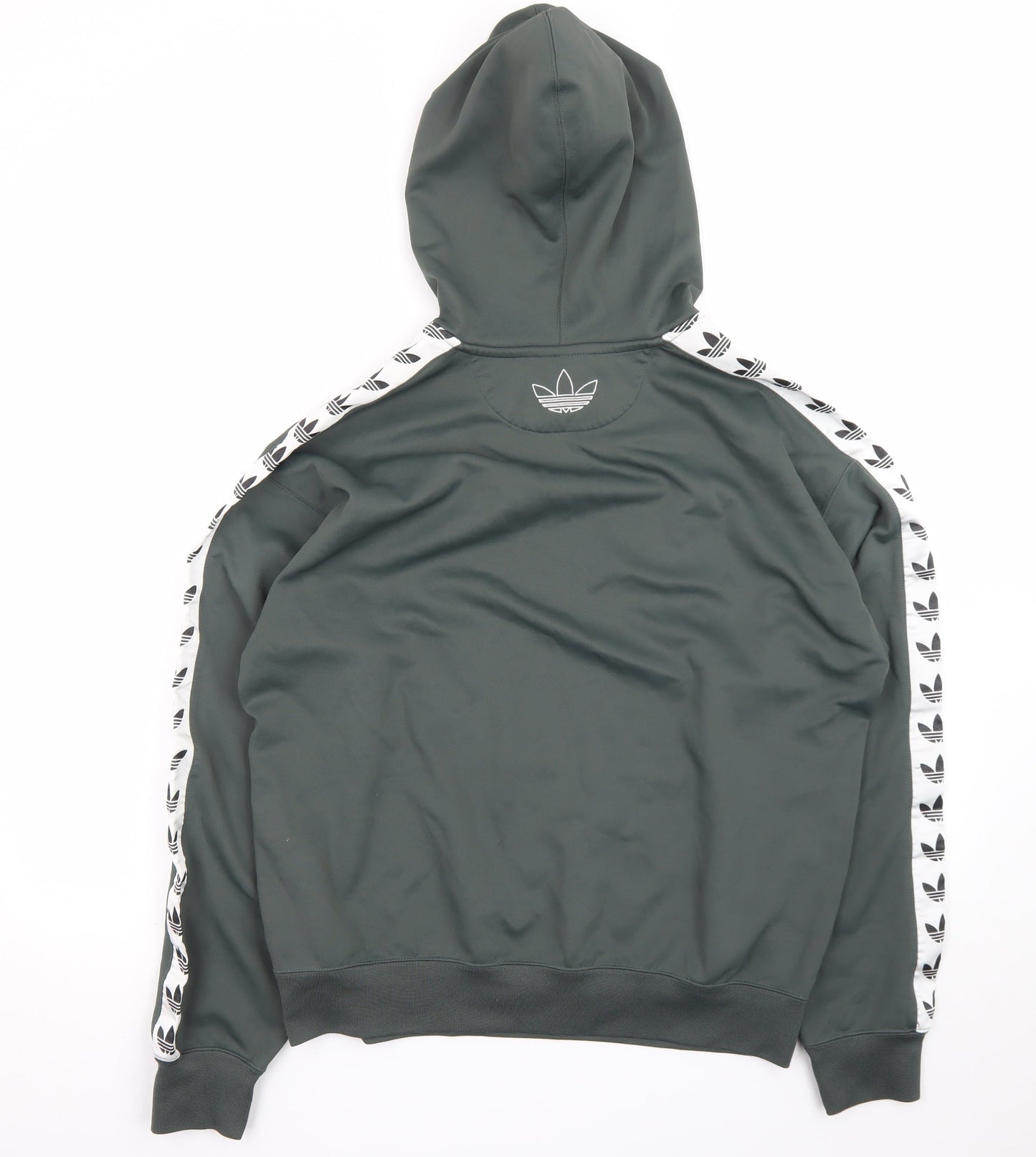 adidas Men's Green Pullover Hoodie M Logo Sports Style