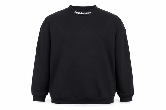 boohoo Men’s Black Medium Pullover Sweatshirt Graphic Print