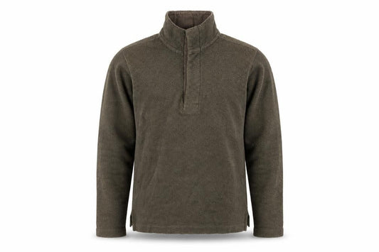 Mountain Warehouse Men's Brown XS Fleece 1/4 Zip Henley Sweatshirt