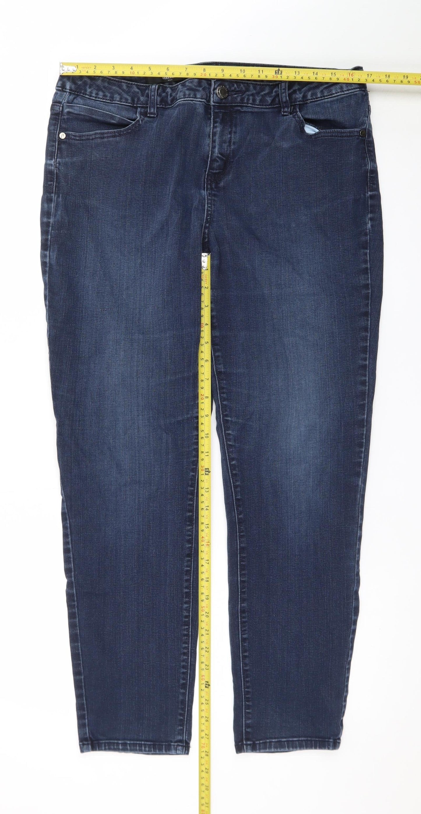 Simply Vera Vera Wang Women's Blue Size 14 Skinny Jeans