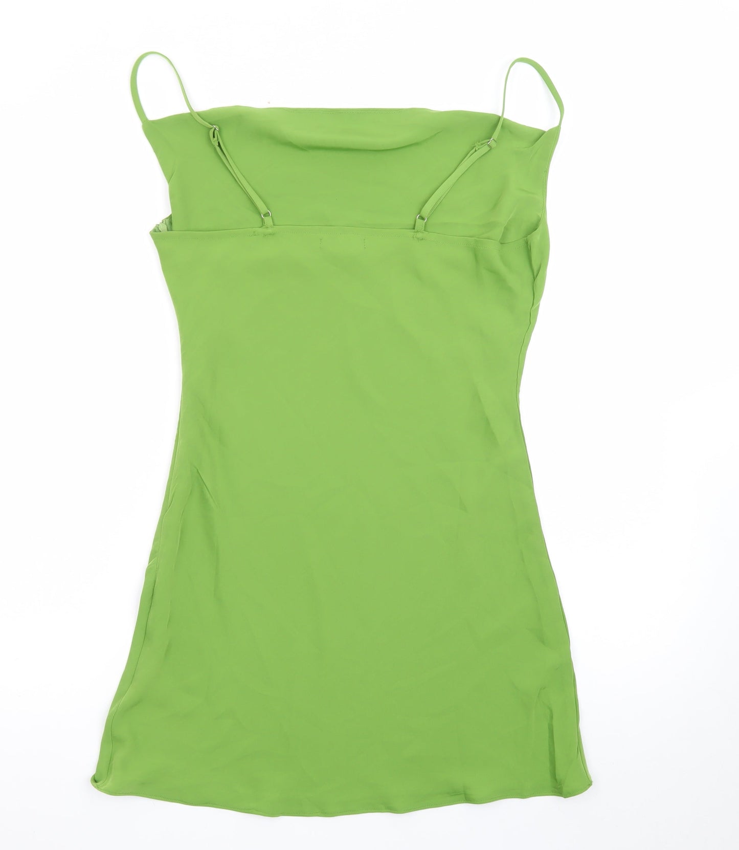 Nasty Gal Women’s Green Slip Dress UK 8 Cowl Neck Satin Style