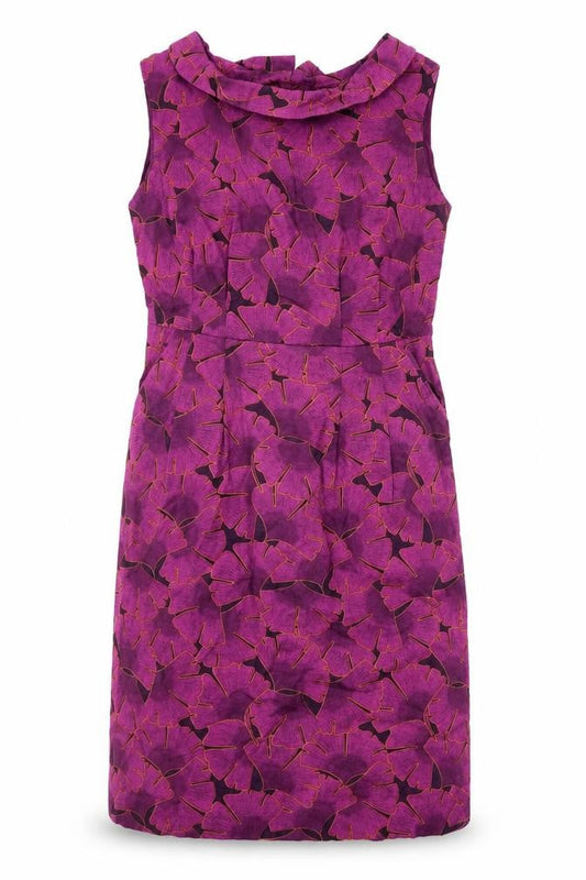 White Stuff Women’s Purple Floral Shift Dress Size 8 Sleeveless