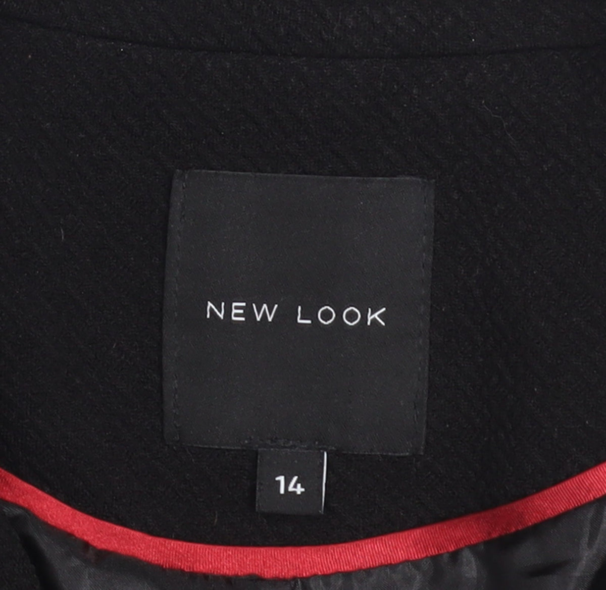 New Look Women Black Regular Fit Blazer Jacket Size 14