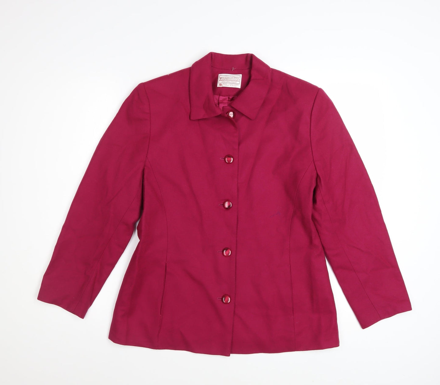 Pendleton Women’s Red Wool Petite Blazer Size 8 Classic Wool Jacket