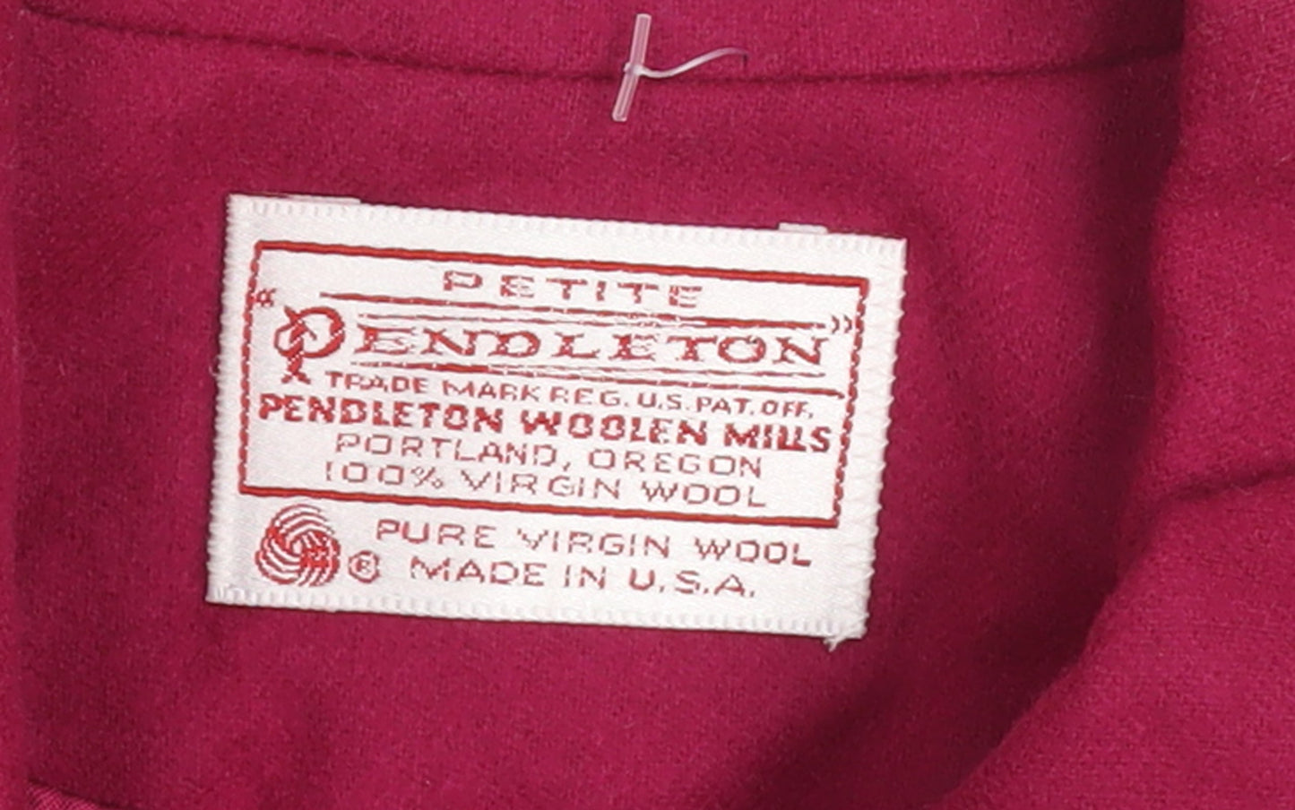 Pendleton Women’s Red Wool Petite Blazer Size 8 Classic Wool Jacket