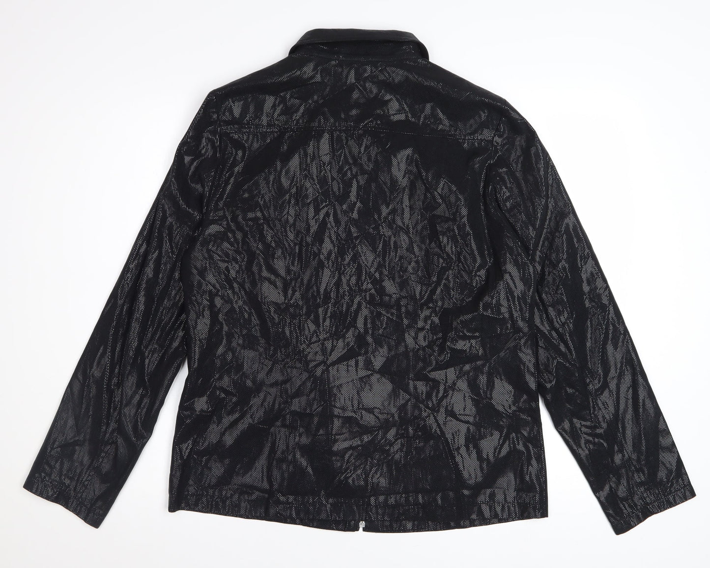 Tru City Women's Black Polyester Zip Jacket Size 10