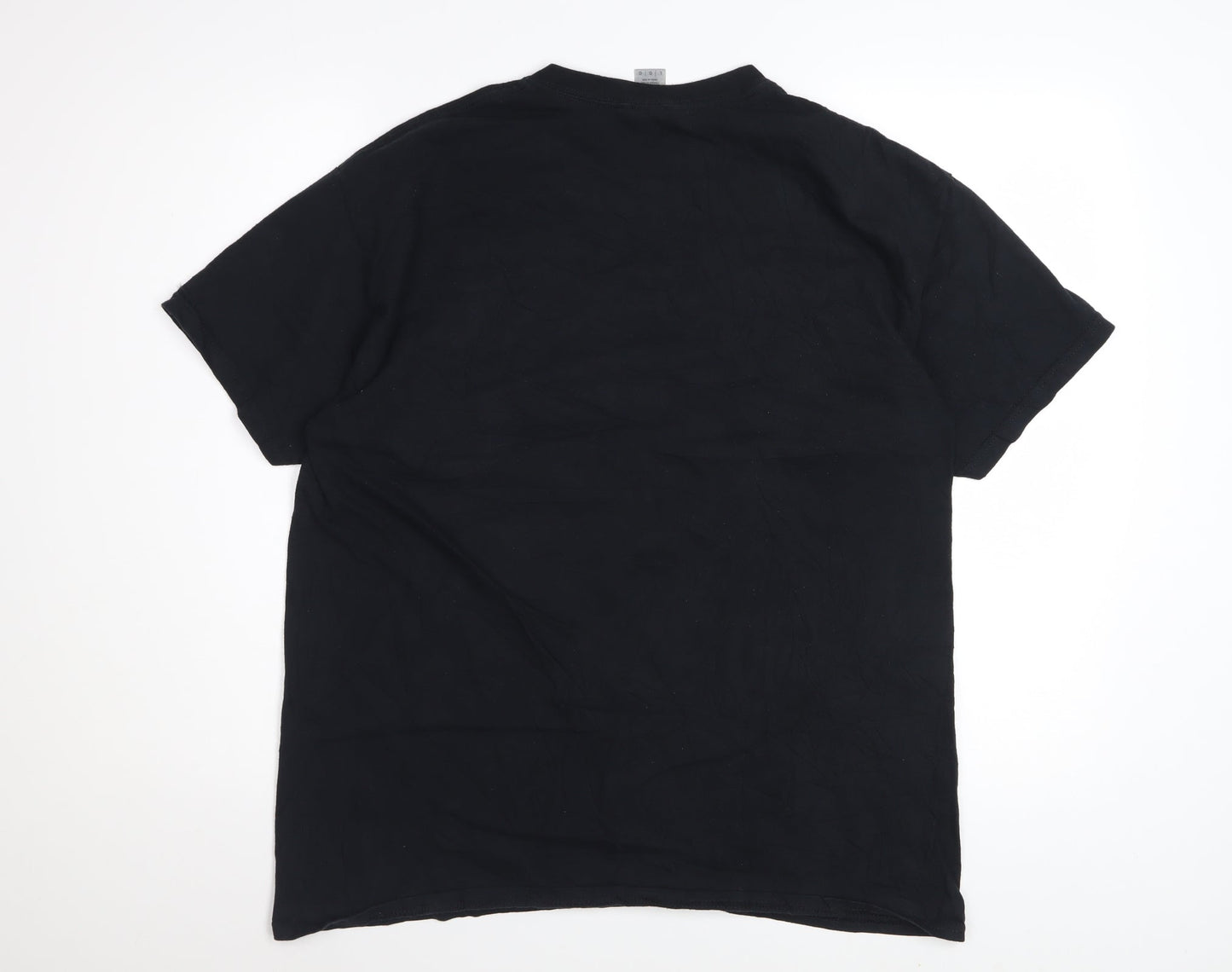 Gildan Mens Black IDLES Band Graphic Cotton T-Shirt Size L