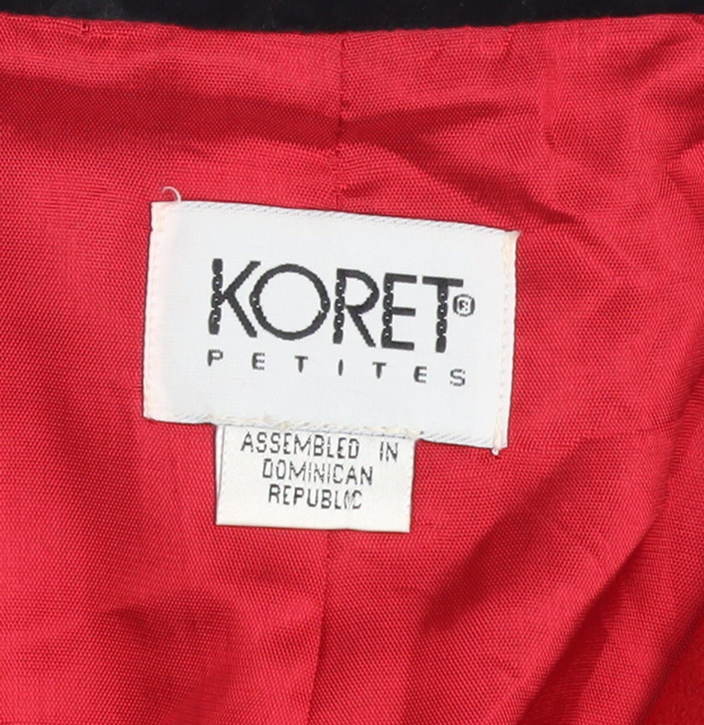 Koret Petites Women Red Wool Blazer Size 16 Classic Single-Breasted Jacket