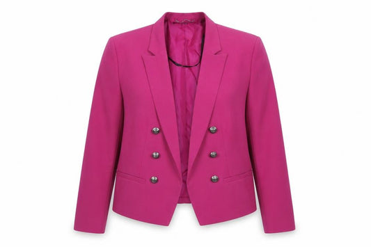 Simply Be Women's Pink Blazer Jacket UK 18 Plus Size Lined Smart
