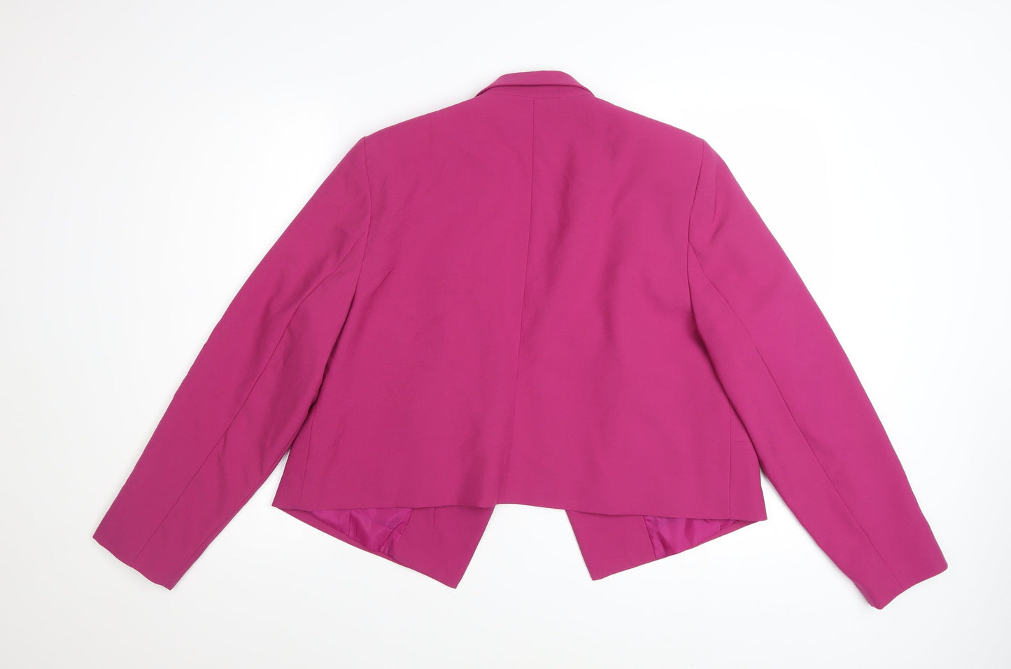 Simply Be Women's Pink Blazer Jacket UK 18 Plus Size Lined Smart