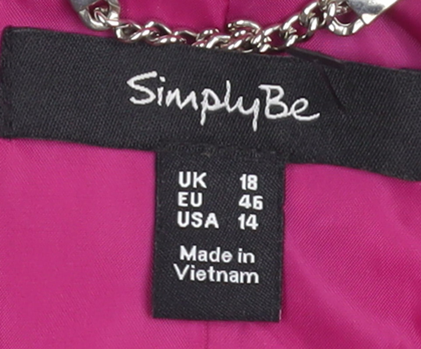 Simply Be Women's Pink Blazer Jacket UK 18 Plus Size Lined Smart